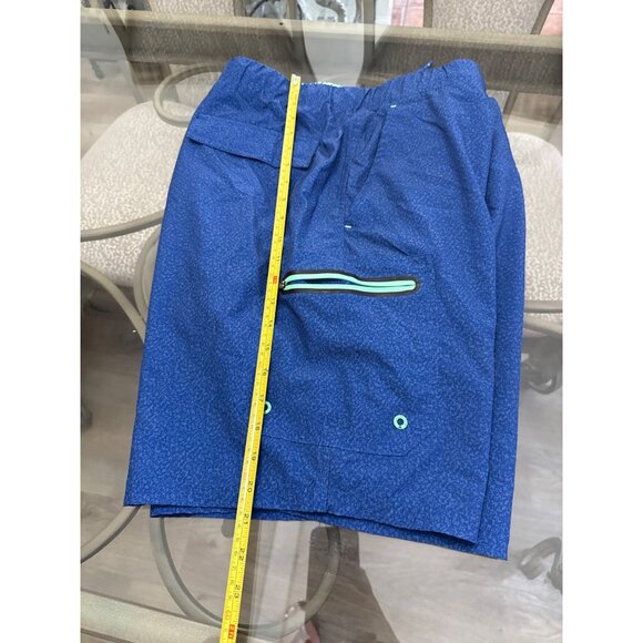 ZeroXposur Mens XL Blue Swim Trunks With Pockets Drawstring Waist & Side Zipper - Picture 4 of 5